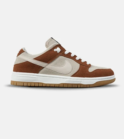 کفش کتانی مردانه و زنانه کرم قهوه ای نایک NIKE SB Dunk مدل 7647