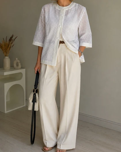 شومیز cool (سفید)