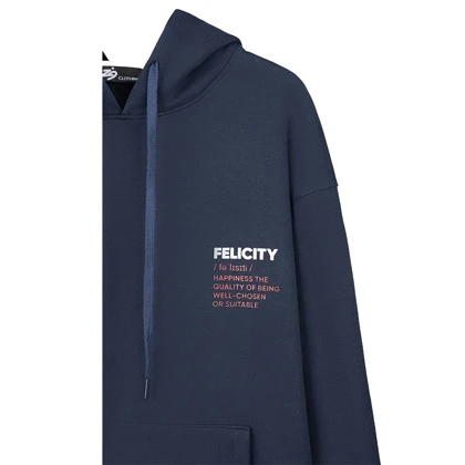 زیگ سویشرت و هودی navy felicity hoodie-9250