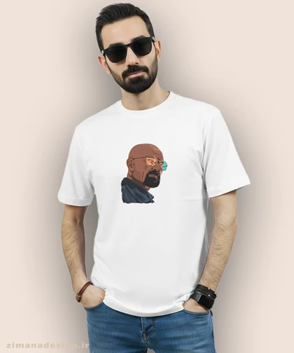 تیشرت مردانه و زنانه طرح بریکینگ بد شخصیت والتر وایت کد 883