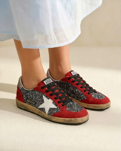 کتانی گلدن گوس زنانه مدل شاین Golden Goose