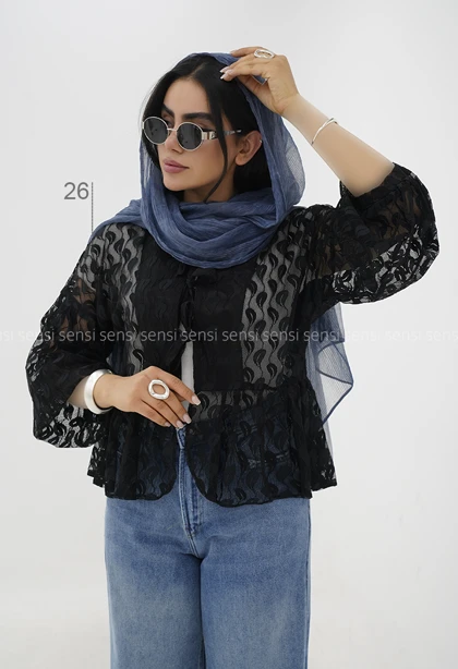 مانتو عروسکی گیپور کد1006095