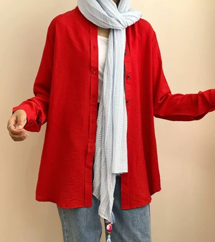 شومیز مانتویی کد 1787