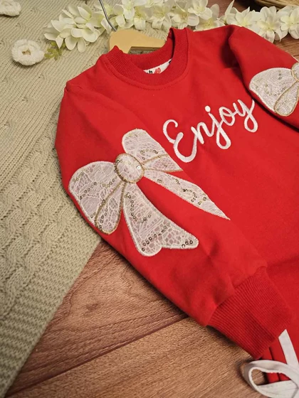 بلوز شلوار دخترانه طرح enjoy