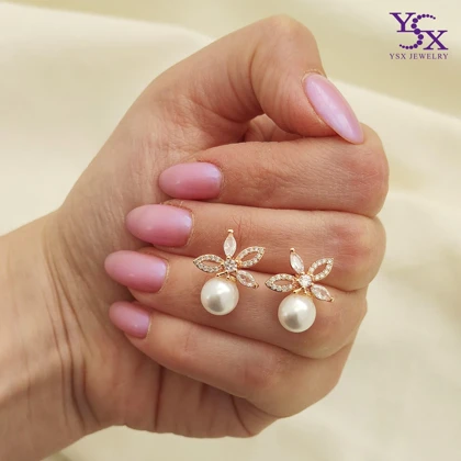 نیمست گل و مروارید YSX (با زنجیر)