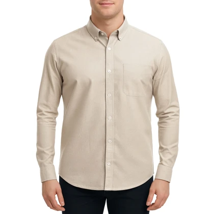 پیراهن آستین بلند ساده مردانه برندمد مدل 1420296
