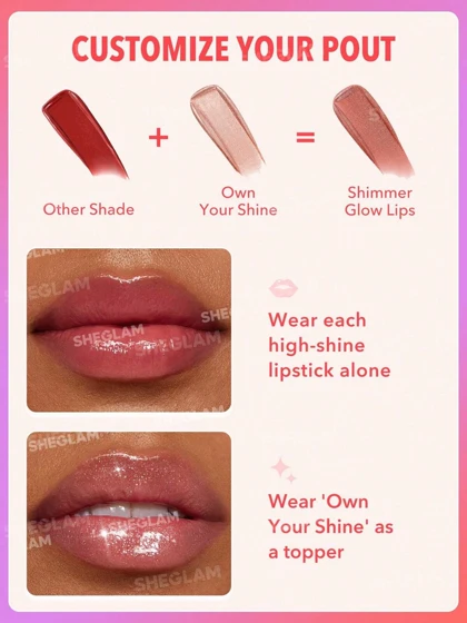 رژ لب براق شیگلم مدل Mirror Kiss High-Shine Lipstick