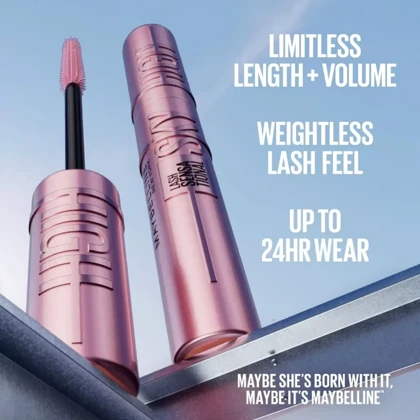 ریمل حجم دهنده و بلند کننده میبلین Maybelline مدل Sky High با برس Flex Tower