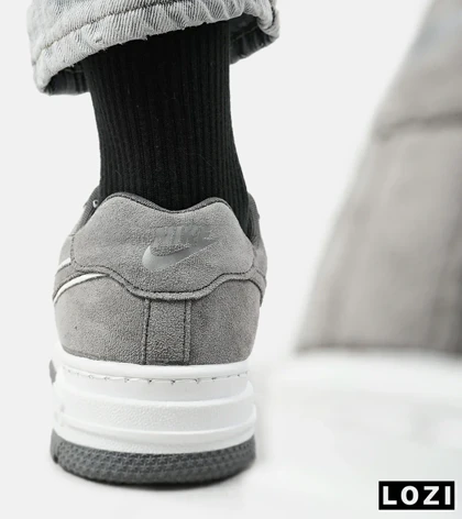 کفش کتانی مردانه طوسی نایک NIKE AIR FORCE مدل 2174