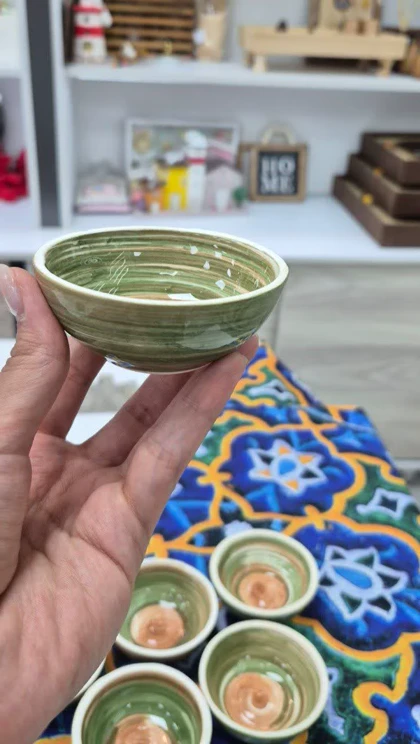 کاسه کوچک ماست خوری سرامیکی آبرنگی