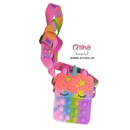 کیف پاپیتی اسب تک شاخ سیلیکونی سایز 13cm