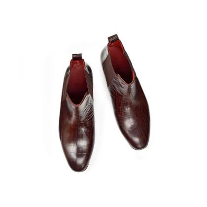 Printed Croc Chelsea Boot S401