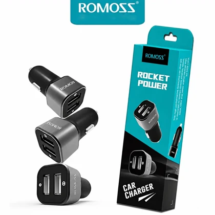 شارژر فندکی روموس ROMOSS مدل Rocket Power AM12 توان 12 وات دو پورت