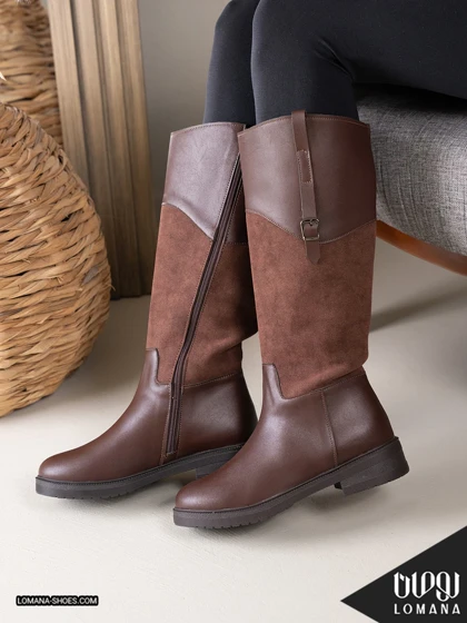 بوت بلند ترکیبی لومانا - کد 2628