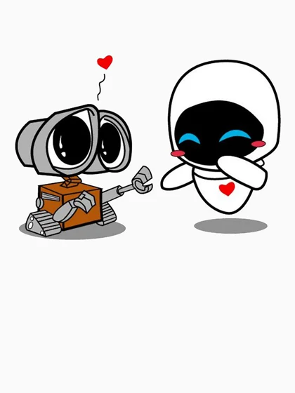تیشرت وال ای | Wall-e and Eve Classic کد 235495