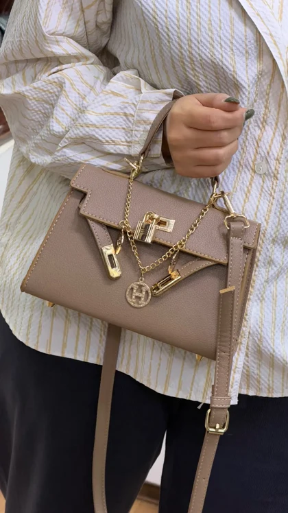 کیف دخترانه مینی هرمس زنجیردار kelly