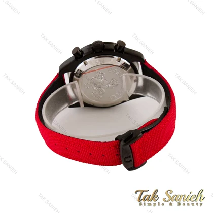 ساعت امگا اسپیدمستر مردانه مشکی بند قرمز Omega-4947-G