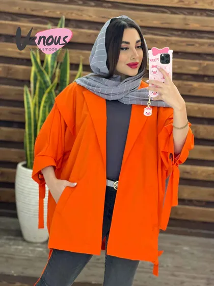 مانتو پانچ آستین حلقه