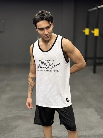 ست بسکتبالی نایک (Nike Just Do It) پارچه فلامنت طرح آجری (8 رنگ)