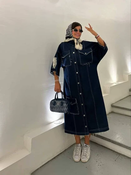 پیراهن جین پاییزه