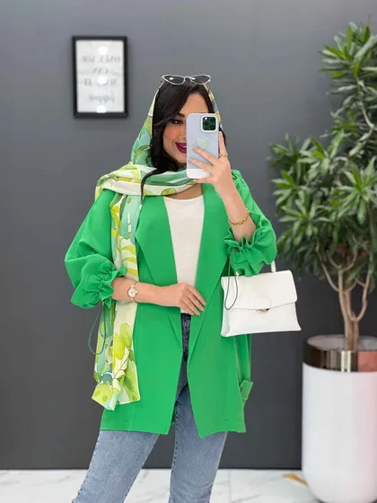 مانتو مازراتی آستین گت دار