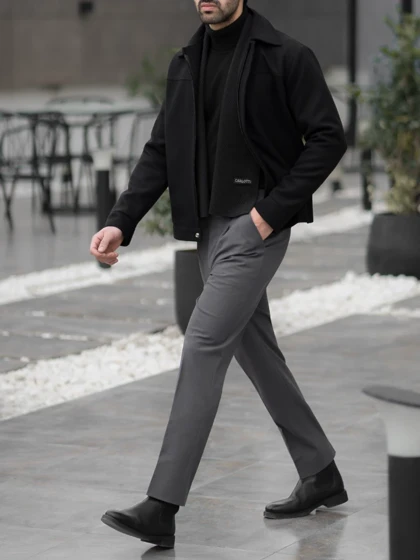 کاپشن فوتر مشکی کارلوتی کد j201