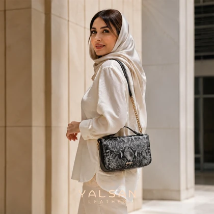 کیف دوشی و دستی زنانه چرم یلسان مدل رسپینا کد 037-RTL