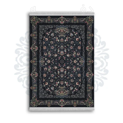 *جدید* فرشینه از جنس پارچه شانل مخمل ترک طرح فانتزی برند دفه کد 1454