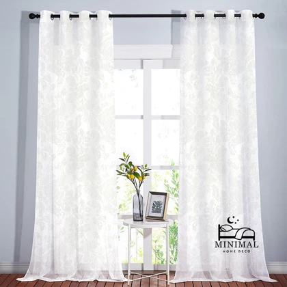 پرده آماده حریر کتان