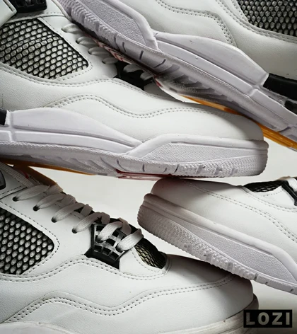 کتانی ساق‌دار مردانه سفید Nike air jordan 4