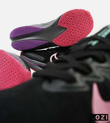کفش کتانی زنانه مشکی صورتی NIKE zoom x smiley