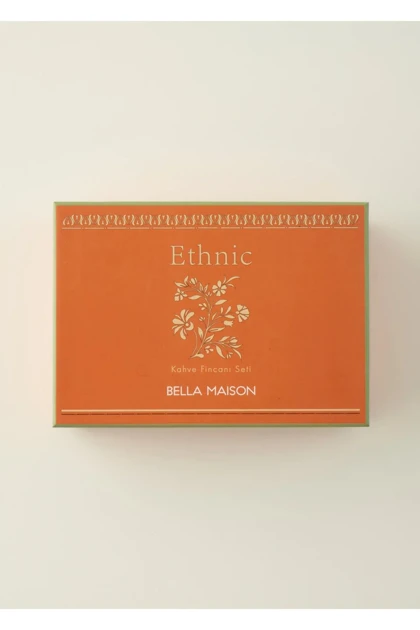 فنجان قهوه دو نفره Bella Maison مدل Ethnic پرسلان - چندرنگ