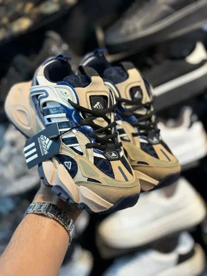 کتانی دیلاکس زنانه کرم سرمه ای