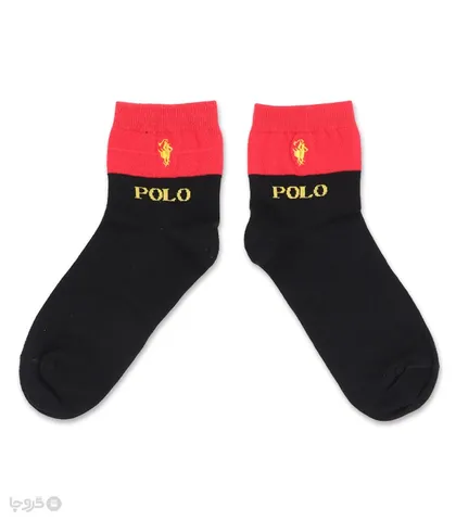 جوراب نیم ساق گلدوزی کد 40020 طرح Polo