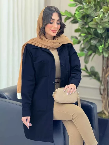 مانتو پایین بند چهار جیب