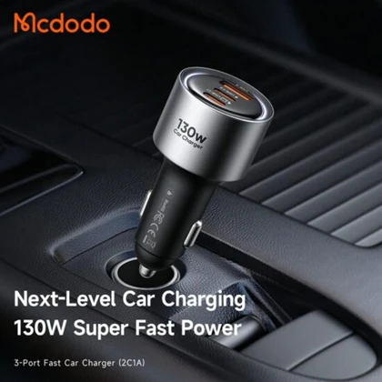 شارژر فندکی فست شارژ مک دودو MCDODO مدل CC-3190 توان 130 وات