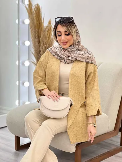 مانتو دو جیب نما پایین هلال
