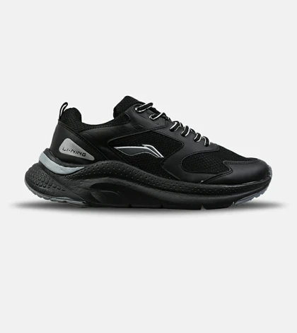 کفش کتانی مردانه و زنانه مشکی Li - Ning مدل 8605