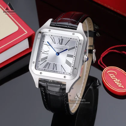 ساعت کارتیه بند چرمی Cartier Santos-Dumont SSK9