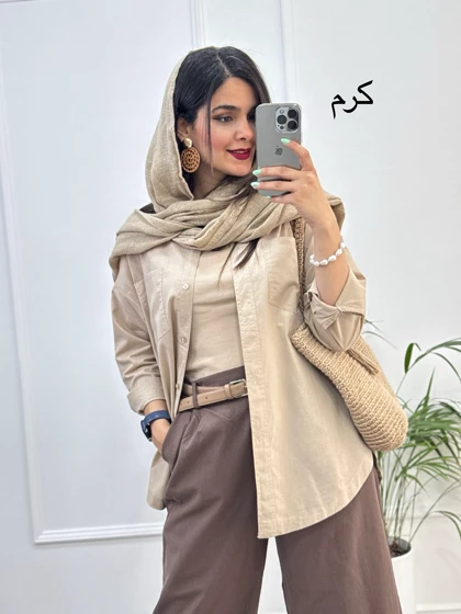 مانتو لینن وارداتی شاپرک ( دارای ایراد جزئی )
