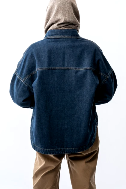 کت اف شولدر جین زنانه