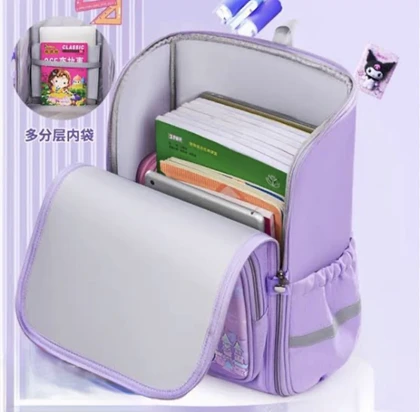 کوله پشتی صندوقی دخترانه کرومی و ملودی قسطی