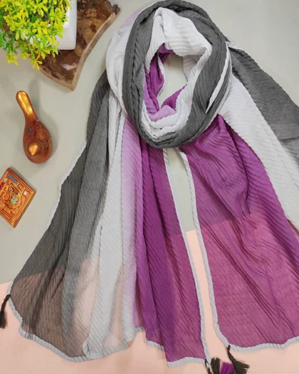 شال پلیسه طیفی تابستانه