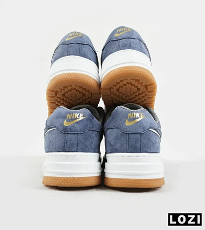 کفش کتانی مردانه و زنانه سفید آبی نایک NIKE AIR FORCE مدل 7767