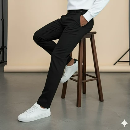 شلوار بنگال مام فیت مدل radin-مشکی