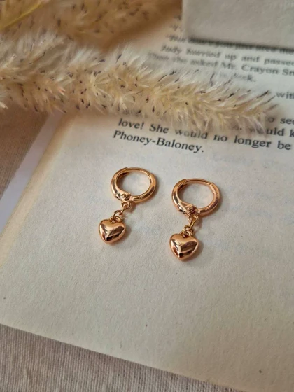 گوشواره قلب آبی ژوپینگ M16