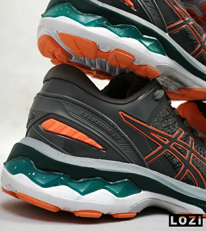 کتانی بزرگ پا خاکستری نارنجی ASICS GEL-KAYANO 27