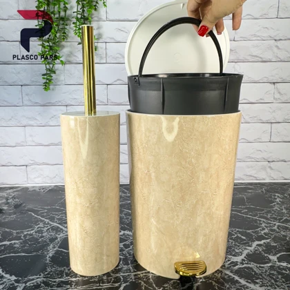 سطل فرچه طرح سنگ لیمون