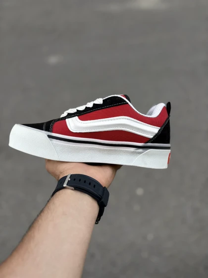 کفش کتانی ونس اولداسکول پرو پتیتو / قرمز مشکی