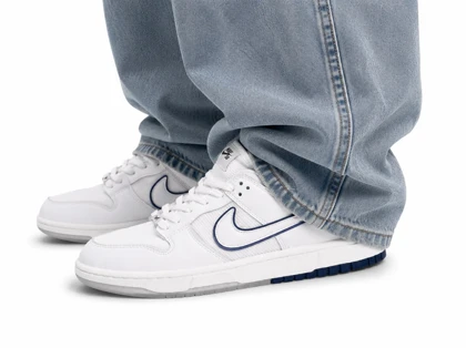 کفش کتانی مردانه نایک جردن SB سفید دورنایک سرمه ای Nike Jordan SB